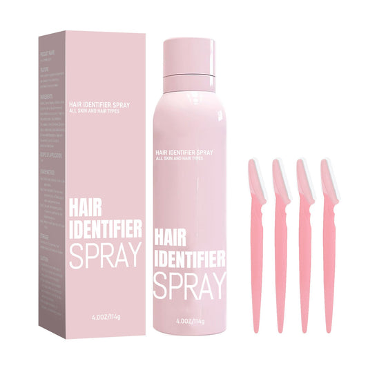 Digrove Hair Identifier Spray For Face Shaving With 4 Pcs Razor